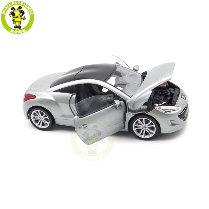 1/18 Peugeot RCZ 2010 Norev 184875 Mercury Grey Diecast Model Toys Car Gifts For Father Friends