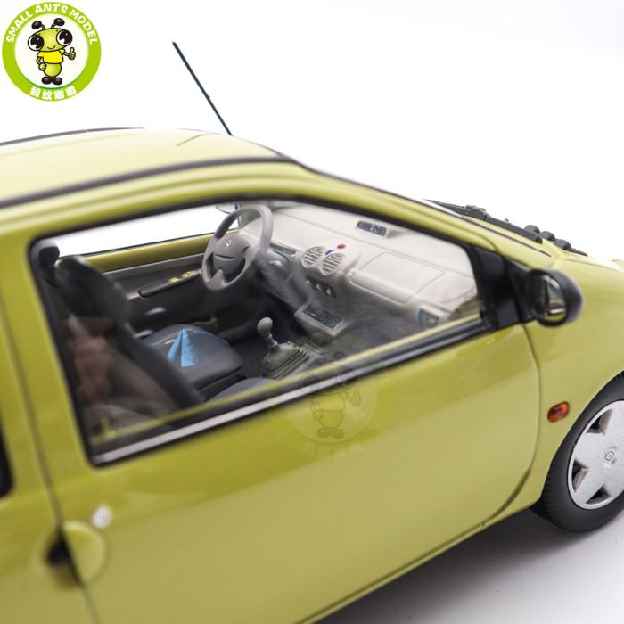 1/18 Renault Twingo 1998 Norev 185299 Anis Yellow Diecast Model Toy Car Gifts For Father Friends