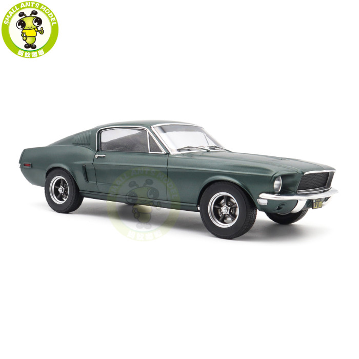 1/12 Ford Mustang Fastback 1968 Norev 122702 Satin Green Metallic Diecast Model Toy Car Gifts For Friends