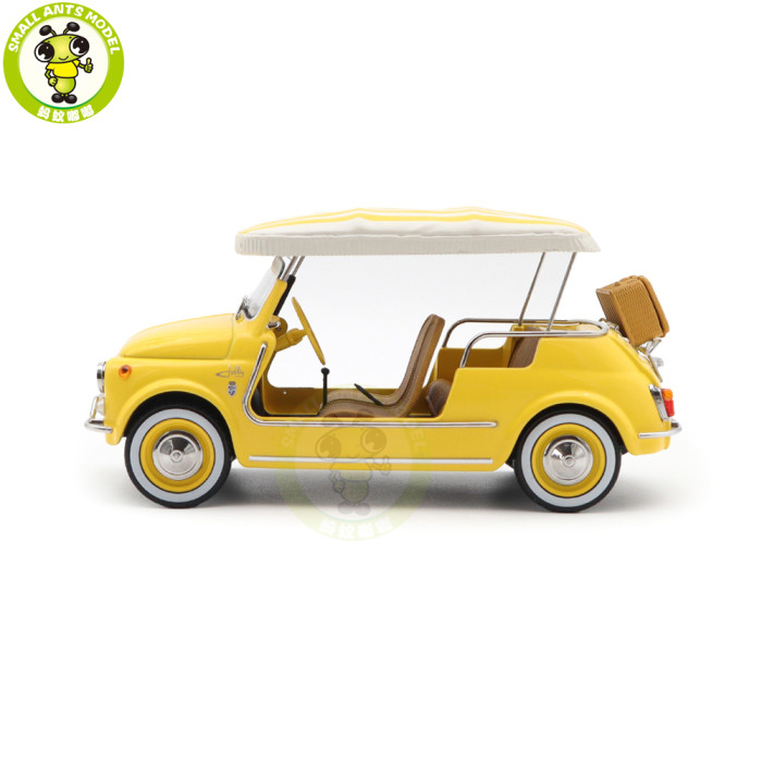 1/18 Fiat 500 Jolly 1965 Norev 187790 Yellow Diecast Model Toys Car Gifts For Father Friends