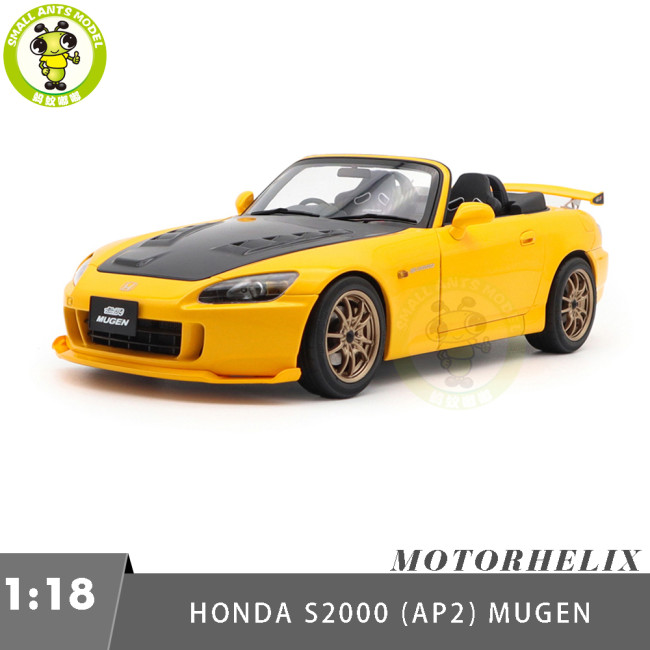 1/18 MOTORHELIX Honda S2000 AP2 MUGEN Diecast Model Toy Car Gifts For Father Friends