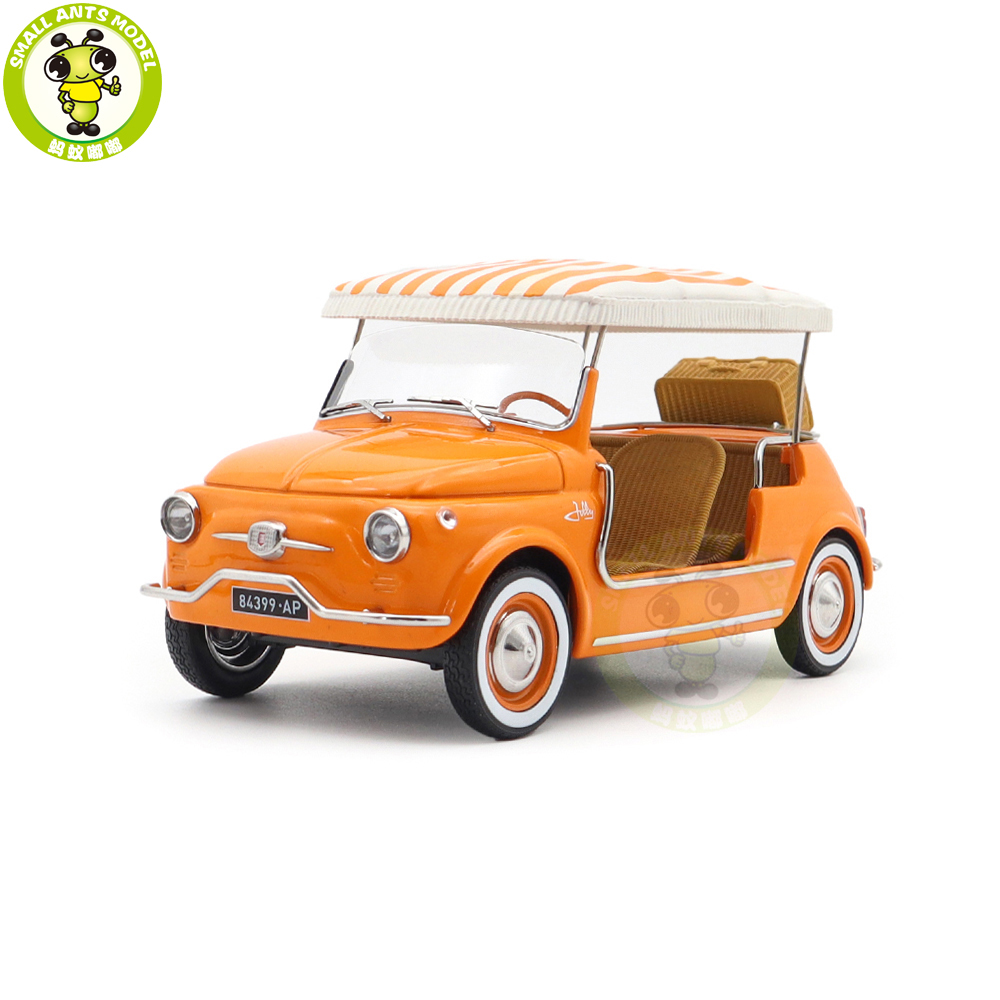 1/18 Fiat 500 Jolly 1965 Norev 187791 Orange Diecast Model Toys
