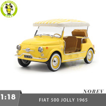 1/18 Fiat 500 Jolly 1965 Norev 187790 Yellow Diecast Model Toys Car Gifts For Father Friends