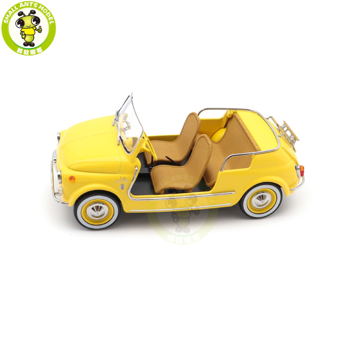 1/18 Fiat 500 Jolly 1965 Norev 187790 Yellow Diecast Model Toys Car Gifts For Father Friends