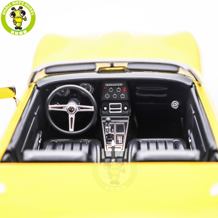 1/18 Chevrolet Corvette Cabriolet 1969 Norev 189039 Daytona Yellow Diecast Model Toys Car Boys Girls Gifts