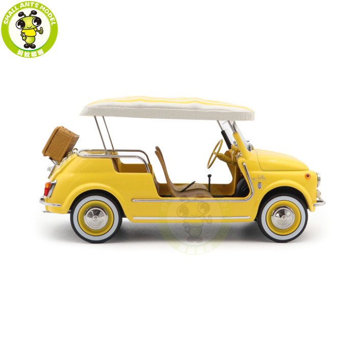 1/18 Fiat 500 Jolly 1965 Norev 187790 Yellow Diecast Model Toys Car Gifts For Father Friends