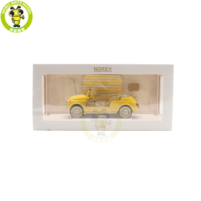 1/18 Fiat 500 Jolly 1965 Norev 187790 Yellow Diecast Model Toys Car Gifts For Father Friends