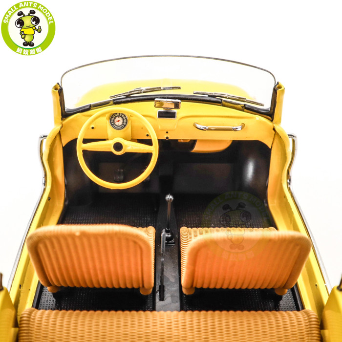 1/18 Fiat 500 Jolly 1965 Norev 187790 Yellow Diecast Model Toys Car Gifts For Father Friends