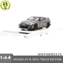 1/64 MOTORHELIX Nissan GT-R (R35) Track Edition Engineered by NISMO 2020 Diecast Model Toy Car Gifts For Father Friends