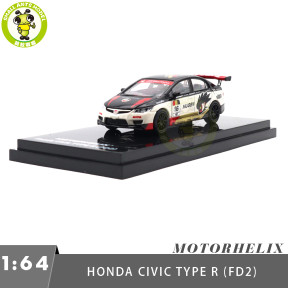 1/64 Honda Civic TYPE R FD2 MOTORHELIX Diecast Model Toy Car Gifts For Father Friends