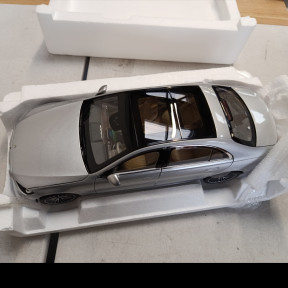 【UK】Damaged 1/18 Mercedes Benz S600 S CLASS W223 AMG Line 2021 Norev 183805 Silver Diecast Model Car