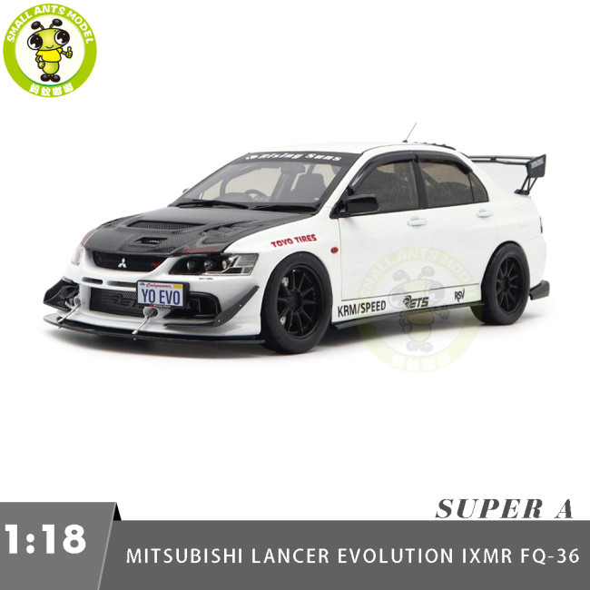 1/18 Mitsubishi Lancer EVO IX 9 MR FQ-360 JDM Super A  Diecast Model Toy Car Gifts For Father Friends