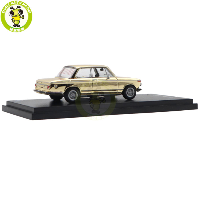 1/64 Almost Real BMW 3.0 CSL 2002 Z8 M3 Golden Chrome Diecast Model Toys Car Gifts For Friends