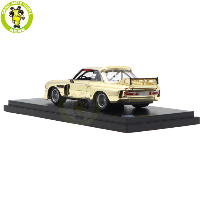 1/64 Almost Real BMW 3.0 CSL 2002 Z8 M3 Golden Chrome Diecast Model Toys Car Gifts For Friends