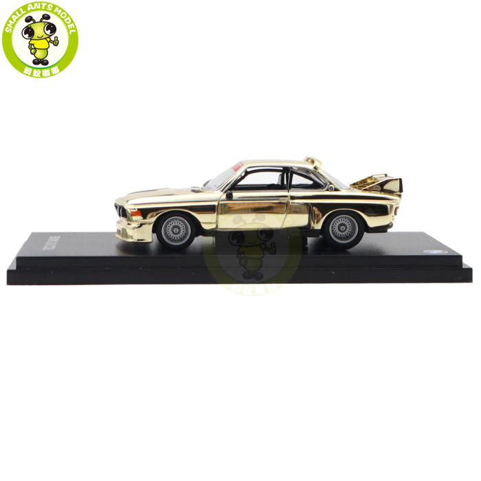1/64 Almost Real BMW 3.0 CSL 2002 Z8 M3 Golden Chrome Diecast Model Toys Car Gifts For Friends