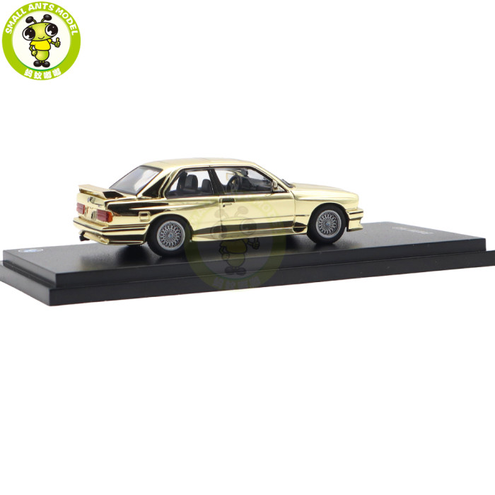 1/64 Almost Real BMW 3.0 CSL 2002 Z8 M3 Golden Chrome Diecast Model Toys Car Gifts For Friends