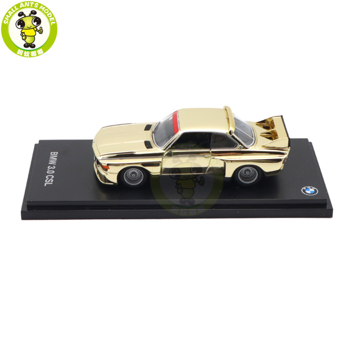 1/64 Almost Real BMW 3.0 CSL 2002 Z8 M3 Golden Chrome Diecast Model Toys Car Gifts For Friends