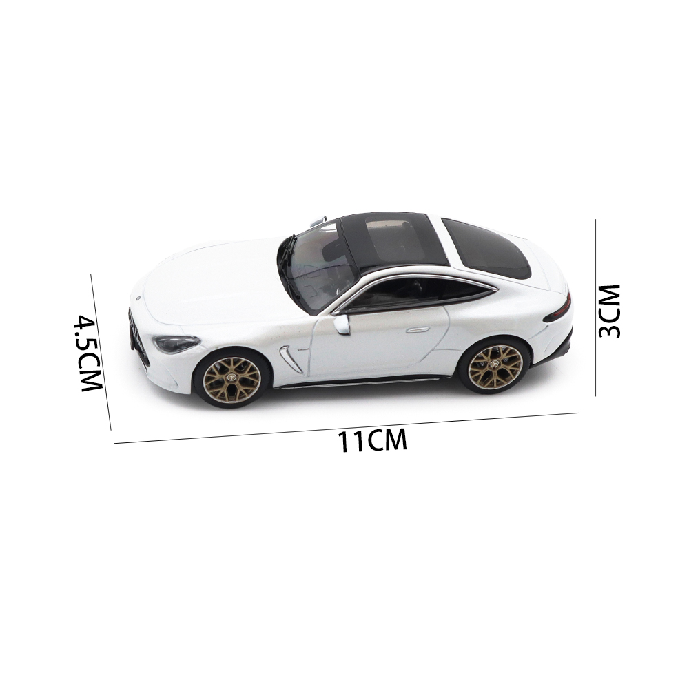 新品 1/43 iscale メルセデスAMG GT63 4マティック ホワイト 1/43 Iscale Mercedes-AMG GT 63 4 Matic+ Diecast Model Toy Car