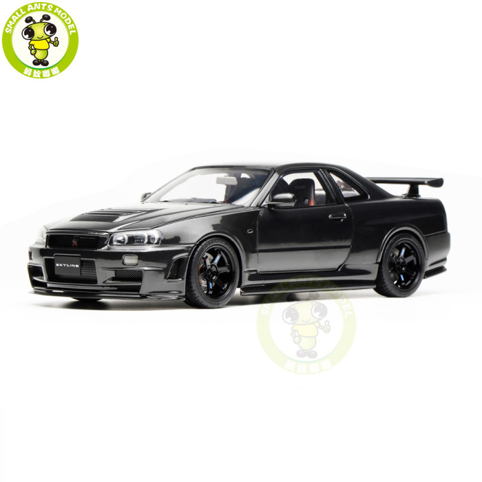 Preorder 1/18 MOTORHELIX Nissan Skyline GT-R R34 CUSTOMIZED Version Diecast Model Toy Car Gifts For Father Friends
