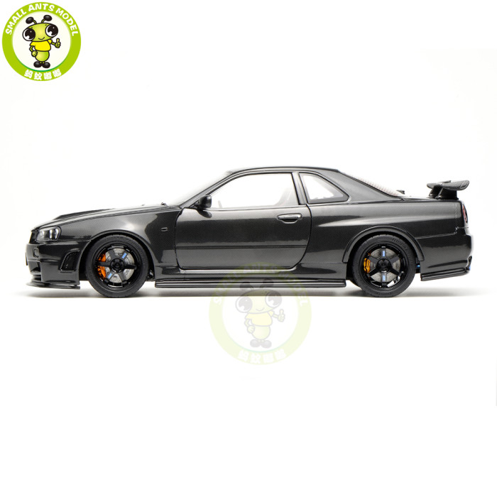 Preorder 1/18 MOTORHELIX Nissan Skyline GT-R R34 CUSTOMIZED Version Diecast Model Toy Car Gifts For Father Friends