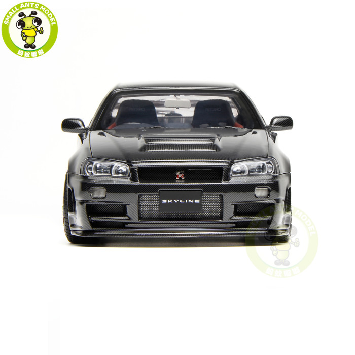 Preorder 1/18 MOTORHELIX Nissan Skyline GT-R R34 CUSTOMIZED Version Diecast Model Toy Car Gifts For Father Friends