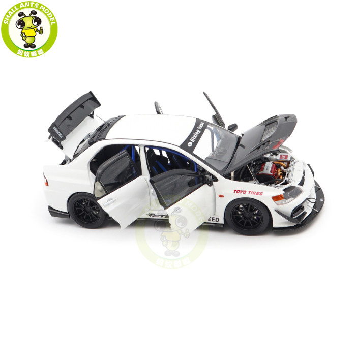 1/18 Mitsubishi Lancer EVO IX 9 MR FQ-360 JDM Super A  Diecast Model Toy Car Gifts For Father Friends