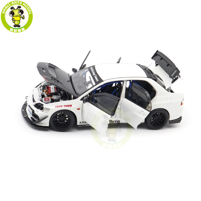 1/18 Mitsubishi Lancer EVO IX 9 MR FQ-360 JDM Super A  Diecast Model Toy Car Gifts For Father Friends