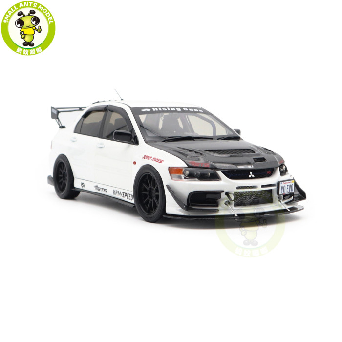 1/18 Mitsubishi Lancer EVO IX 9 MR FQ-360 JDM Super A  Diecast Model Toy Car Gifts For Father Friends