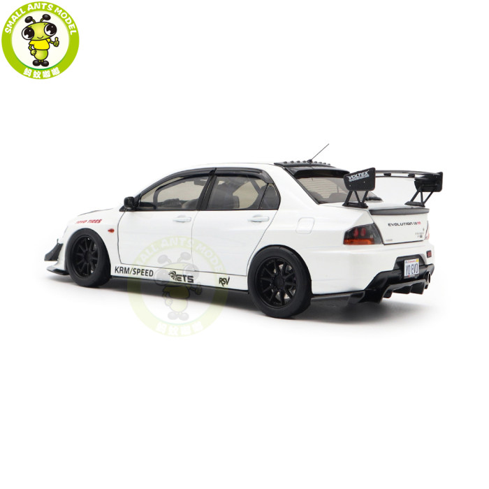 1/18 Mitsubishi Lancer EVO IX 9 MR FQ-360 JDM Super A  Diecast Model Toy Car Gifts For Father Friends