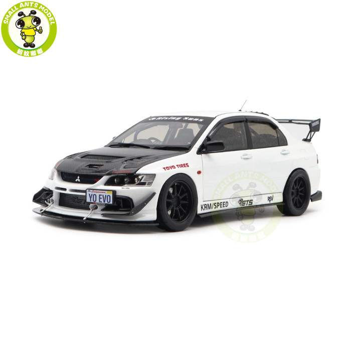 1/18 Mitsubishi Lancer EVO IX 9 MR FQ-360 JDM Super A  Diecast Model Toy Car Gifts For Father Friends