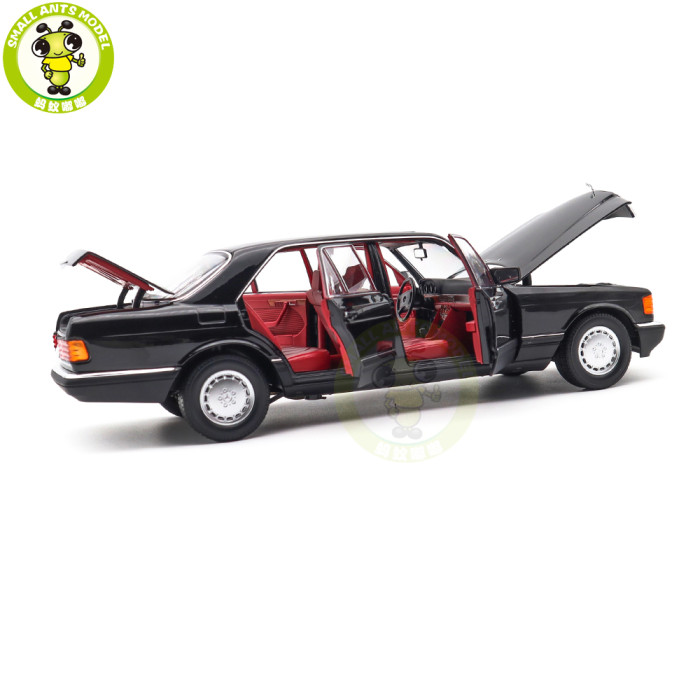 1/18 Mercedes Benz 560 SEL 1991 W126 Norev 183788 Black Diecast Model Toys Car Gifts For Father Friends