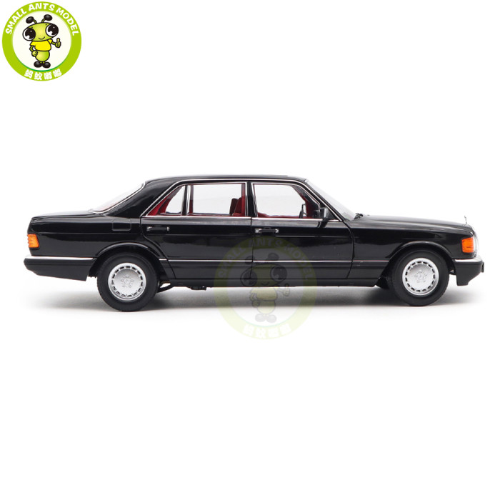 1/18 Mercedes Benz 560 SEL 1991 W126 Norev 183788 Black Diecast Model Toys Car Gifts For Father Friends