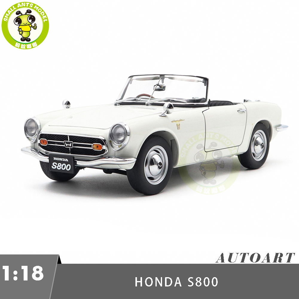 1/18 Honda S800 AUTOart 73278 White Diecast Model Car Gifts For