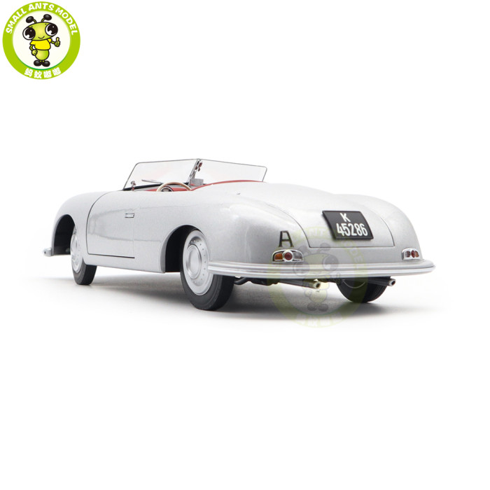 1/18 Porsche 356 NR.1 1948 Autoart 78072 Silver Diecast Model Car Gifts For Friends