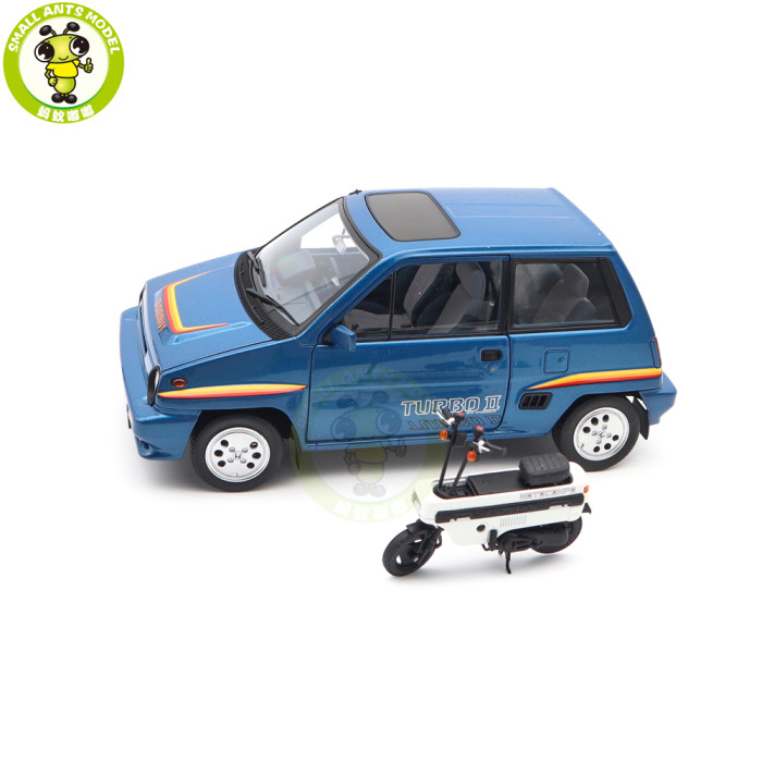 1/18 Honda City Turbo II With Motocompo AUTOart 73283 Diecast Model Car Gifts For Friends