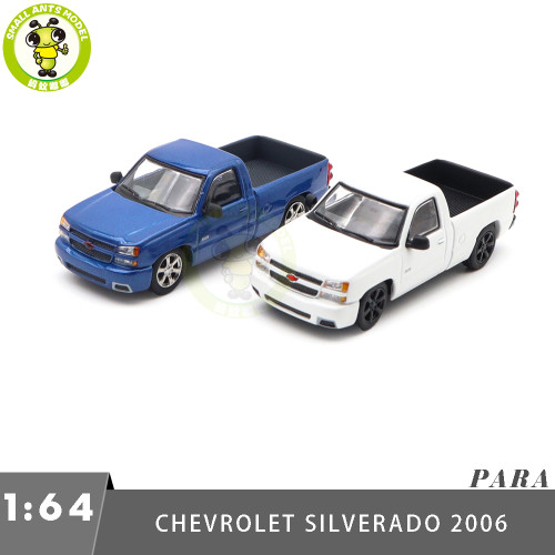 1/64 2006 Chevrolet Silverado Single Cab Paragon Diecast Model Toy Car Gifts For Friends Father