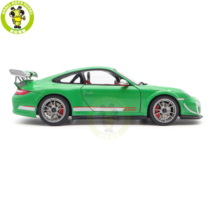 1/18 Porsche 911 997 GT3 RS 4.0 Autoart 78149 Green Diecast Model Car Gifts For Friends