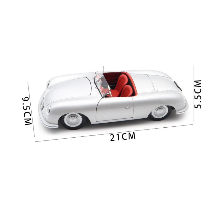 1/18 Porsche 356 NR.1 1948 Autoart 78072 Silver Diecast Model Car Gifts For Friends