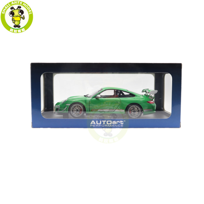 1/18 Porsche 911 997 GT3 RS 4.0 Autoart 78149 Green Diecast Model Car Gifts For Friends
