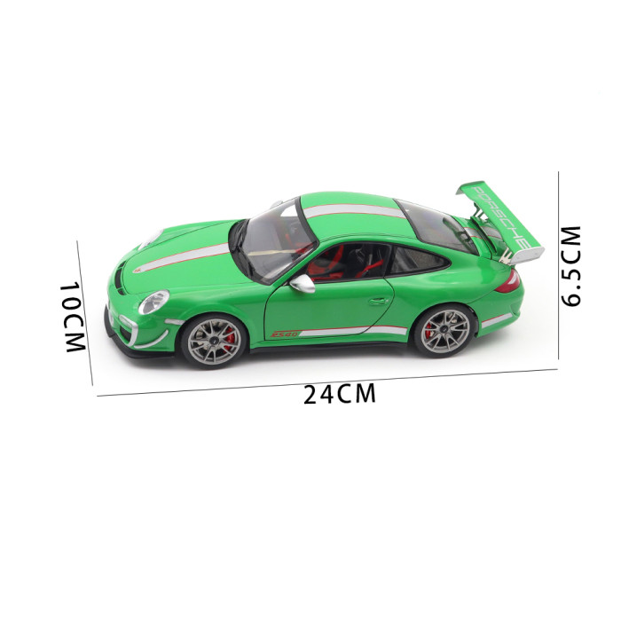 1/18 Porsche 911 997 GT3 RS 4.0 Autoart 78149 Green Diecast Model Car Gifts For Friends