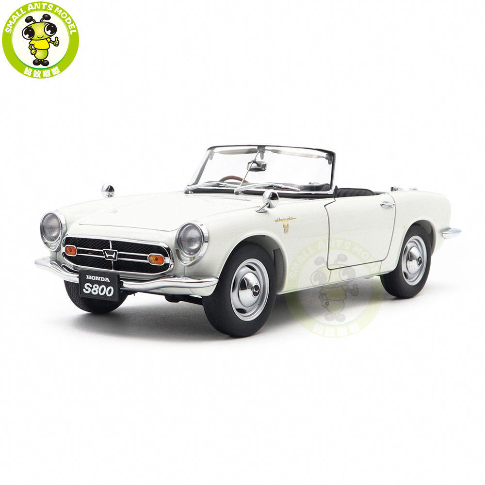 1/18 Honda S800 AUTOart 73278 White Diecast Model Car Gifts For