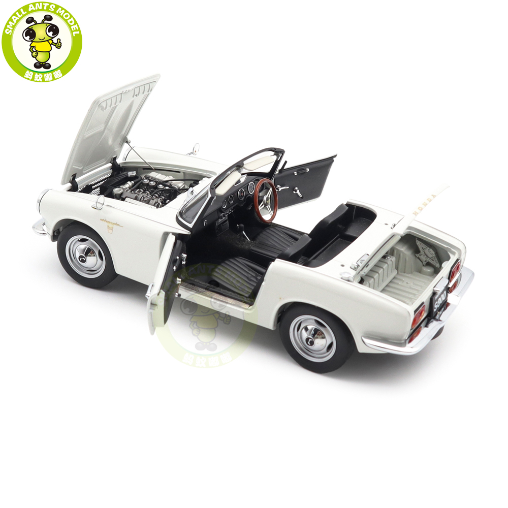 1/18 Honda S800 AUTOart 73278 White Diecast Model Car Gifts For