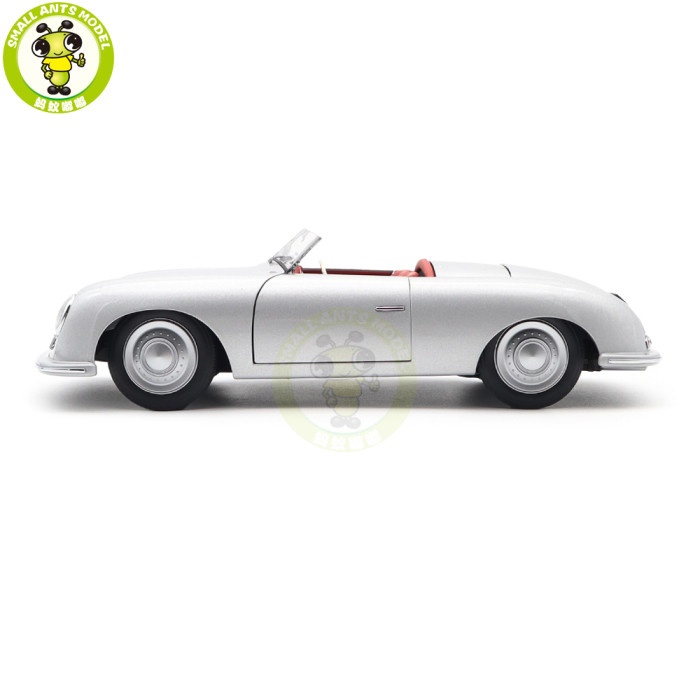 1/18 Porsche 356 NR.1 1948 Autoart 78072 Silver Diecast Model Car Gifts For Friends