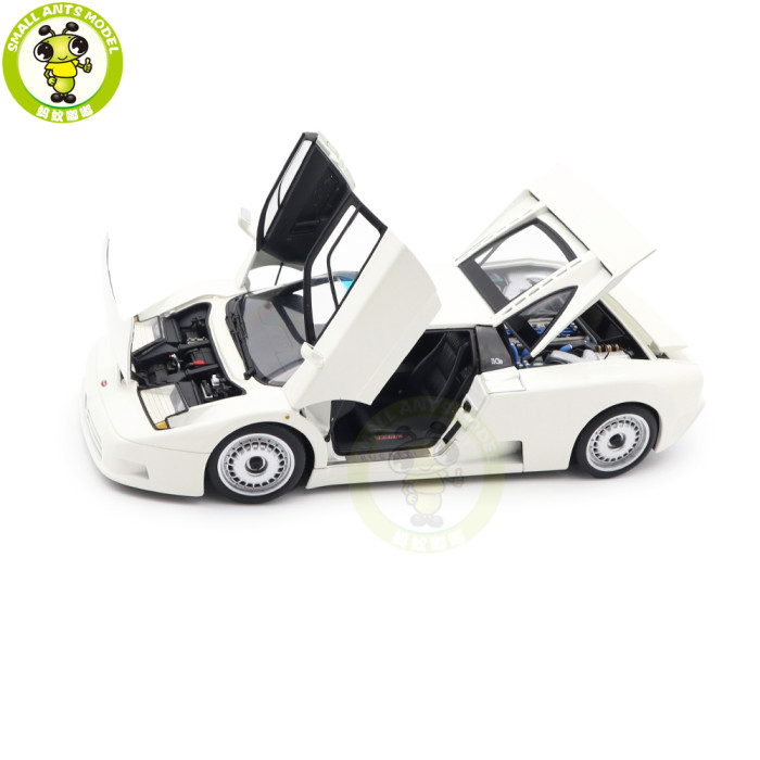 1/18 Bugatti EB110 GT Autoart 70978 White Diecast Model Car Toys Boys Girls Gifts