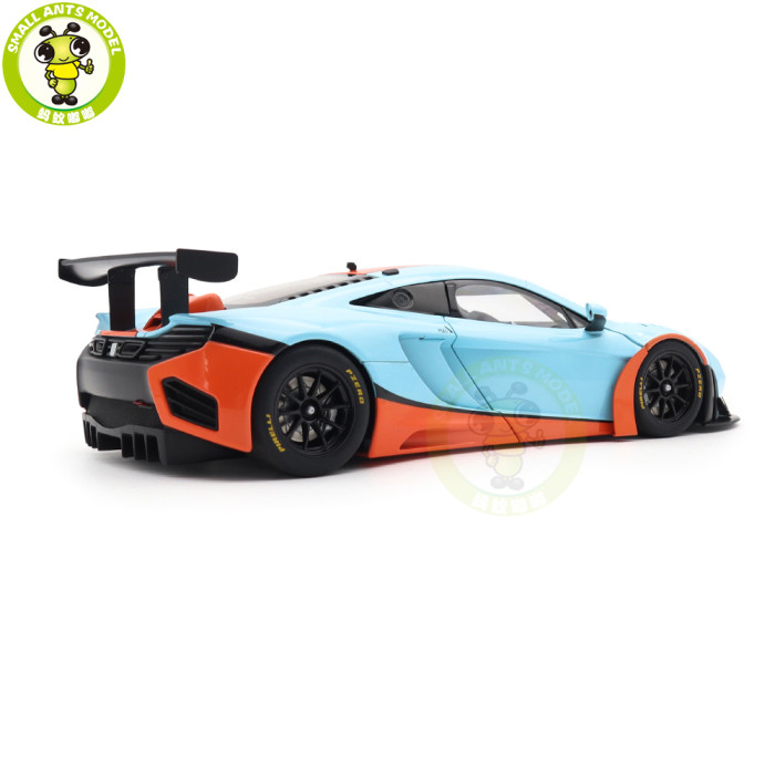 1/18 McLaren 12C GT3 Autoart 81343 Blue/Orange Paint Scheme Model Toy Car Gifts For Father Friends