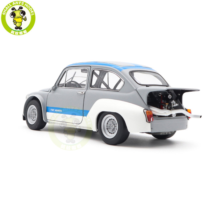 1/18 Fiat ABARTH 1000 TCR AUTOart 72642 Matt Grey / Blue Stripes Diecast Model Car Gifts For Friends
