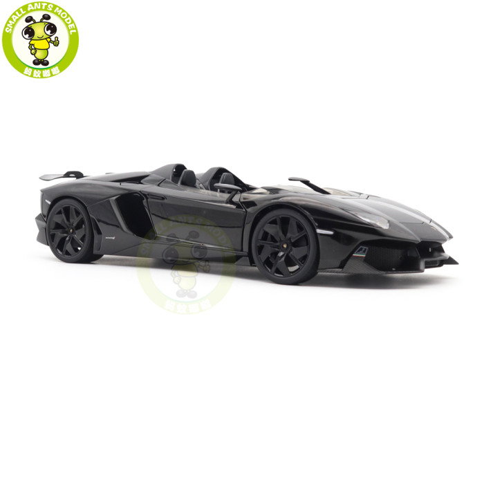 1/18 Lamborghini AVENTADOR J Autoart 74676 Black Diecast Model Car Gifts For Friends Father