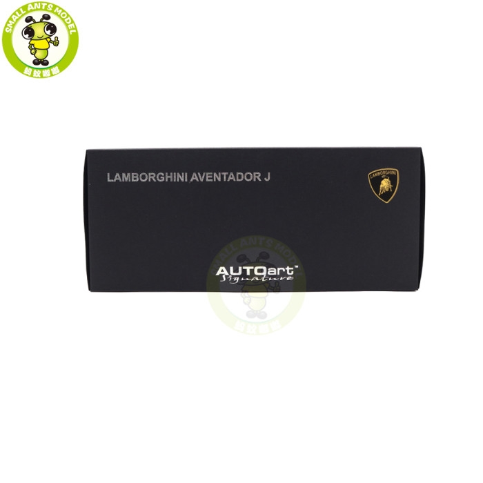 1/18 Lamborghini AVENTADOR J Autoart 74676 Black Diecast Model Car Gifts For Friends Father
