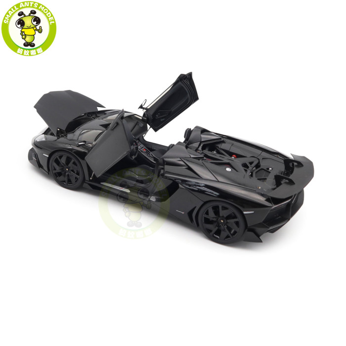 1/18 Lamborghini AVENTADOR J Autoart 74676 Black Diecast Model Car Gifts For Friends Father