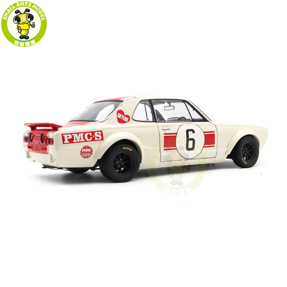 NISSAN GT-R 10周年記念ミニカー 1/18 Nissan Skyline GT-R KPGC10 Racing 1971 Kunimitsu Takahashi #6
